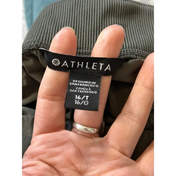 Athleta Brooklyn Mid Rise Ankle Pant Green Size 16 Tall - Picture 6 of 12